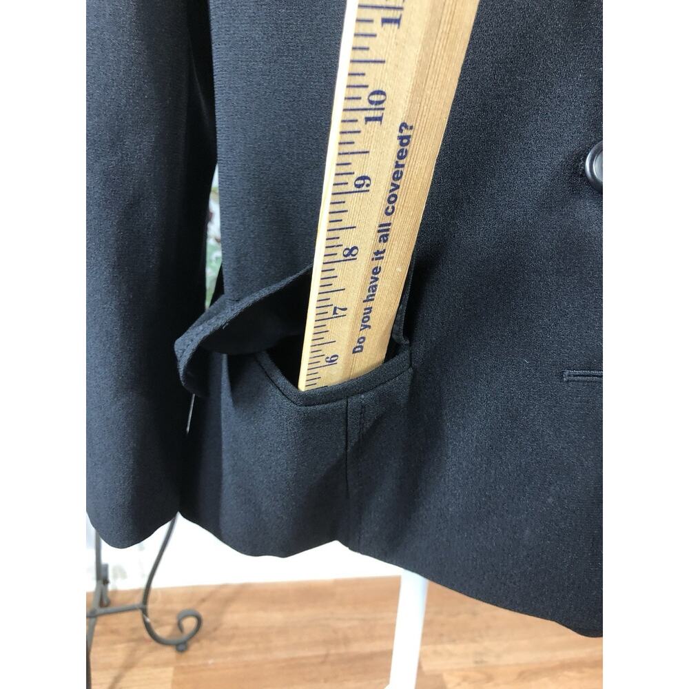 Preview Collection Women Jacket 8 Black 3 Buttons Whimsigoth Preppy Office Siren - Picture 9 of 11